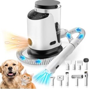 Dog Grooming Vacuum & Pet Hair Dryer Kit NEW